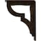 Ekena Millwork Bradford Wrought Iron Bracket, (Triple center brace), Antiqued Brass 2"W x 5 1/2"D x 8"H BKTM02X05X08TBRABS - alternate 5